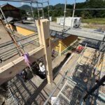 鳥居本撮影所　島原大門工事